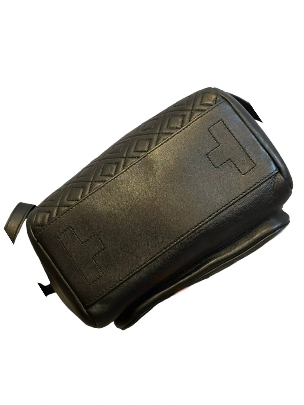 🌟 RARE! Tory Burch Mini Fleming Backpack Quilted in Soft Black Leather